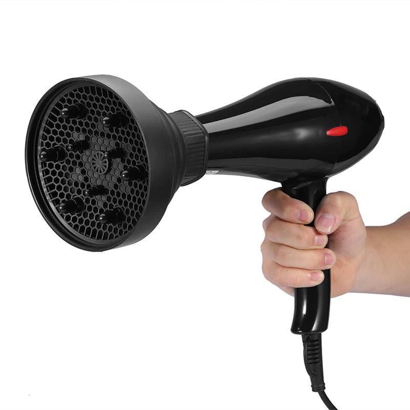 Tbest Hair Dryer Diffuser Cover,Salon Foldable Folding Hairdryer Hair Blower Diffuser Cover Styling Hairdressing Tool(Black) - Image 4